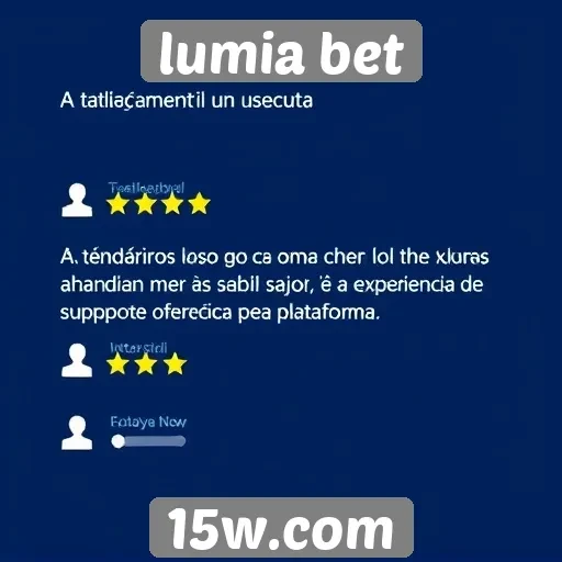 Avaliações de usuários sobre o atendimento ao cliente Lumia Bet