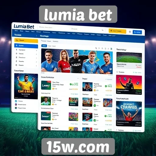 Interfaces e usabilidade do site Lumia Bet